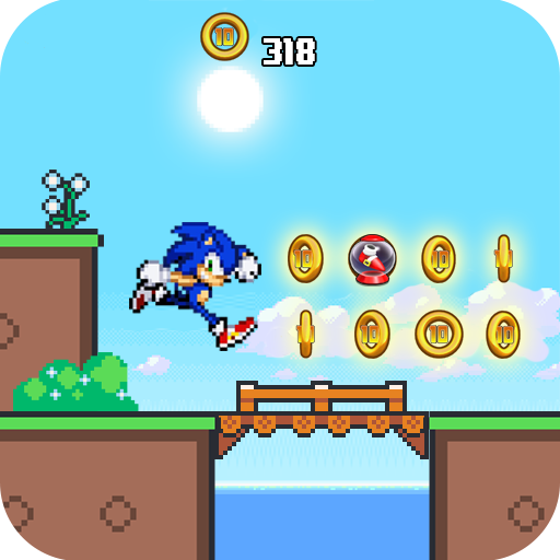 Soni New  Super Fast Blue Hedgehog Run and Fight иконка