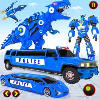 Limo Car Dino Robot Car Game