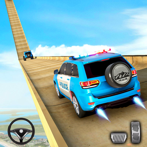 पुलिस प्राडो कार स्टंट रेसिंग: मेगा रैंप कार गेम्स आइकन