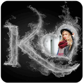 Smoke Text Photo Frame icon