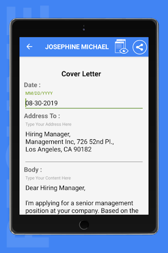 Resume builder free CV maker app curriculum vitae screenshot 15