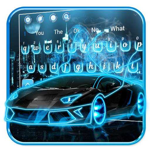 Neon Car Keyboard Theme icon
