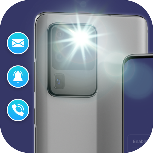 Flash alert: flash on call sms, ringing flashlight icon