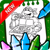 Coloring Ninja Power Turtle icon