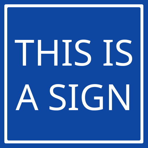 THIS IS A SIGN app иконка