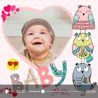 Baby video maker with song and photo
