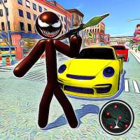 Grand Stickman Vegas Hero - Crime City Simulator