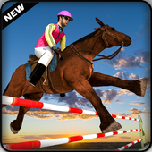 Horse Riding Jumping Derby Racing:Simulator 3D icon