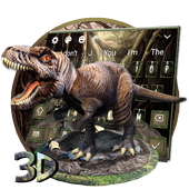 ikon Tema Keyboard Dinosaurus 3D