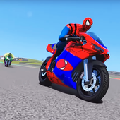 Super Hero Moto Bike Highway Racer 3d Racing Games icon