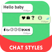Chat Style For WhatsApp : Cool Font &amp; Stylish Text icon