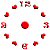 Heart Clock Widget icon