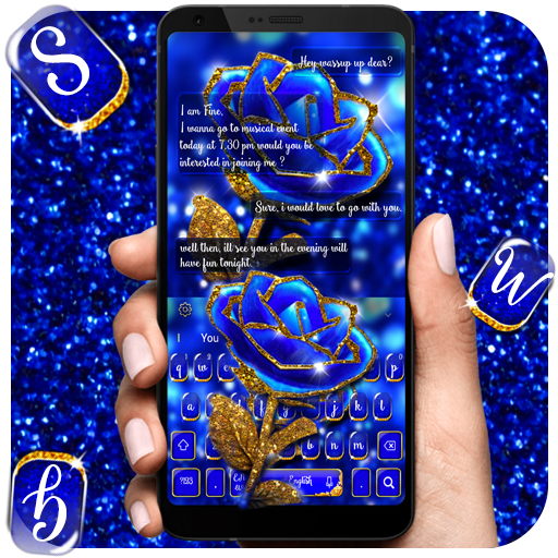 Glitter Flower Keyboard icon