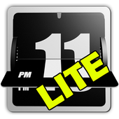 ikon 3D Animated Flip Clock BLACK