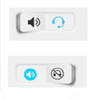Earphone Toggle - On / Off Ear Phone or Speaker icon