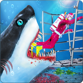 Shark Attack Game Simulator:Big Shark Games icon