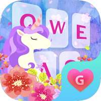 Flower Unicorn Keyboard for Girls