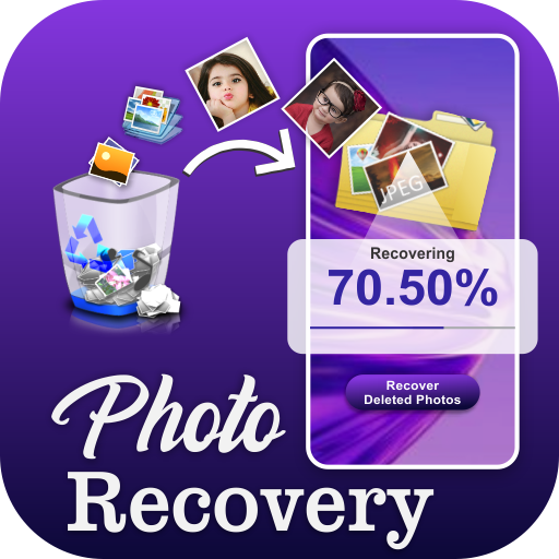 Deleted photo recovery / Restore deleted photos icon