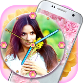 Flower Clock Wallpaper Photo icon