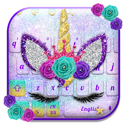 Glitter Unicorn Keyboard icon