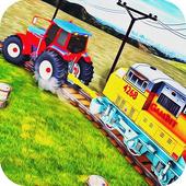 Tractor Pull towing Train - Trainline Rail Rush icon