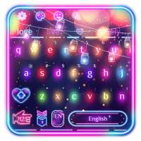 Sparkle Neon Lights  keyboard Theme