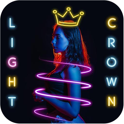 Light Crown Photo Editor : Neon Effect أيقونة