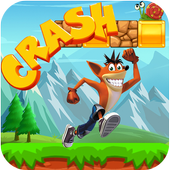 Hero bandicoot crash adventure icon