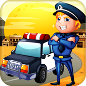 Police Car Speed City Driver أيقونة