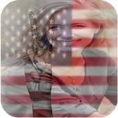 USA Flag And Stickers With photo profile 2018