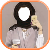 Hijab Girls Selfie أيقونة