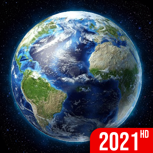 Earth Map 2021 - Live Satellite View, World Map 3D icon