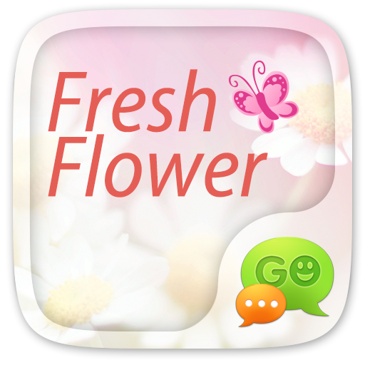 GO SMS PRO FRESH FLOWER THEME أيقونة