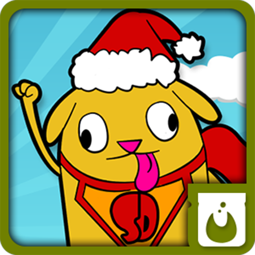 Clumsy dog ninja jump icon