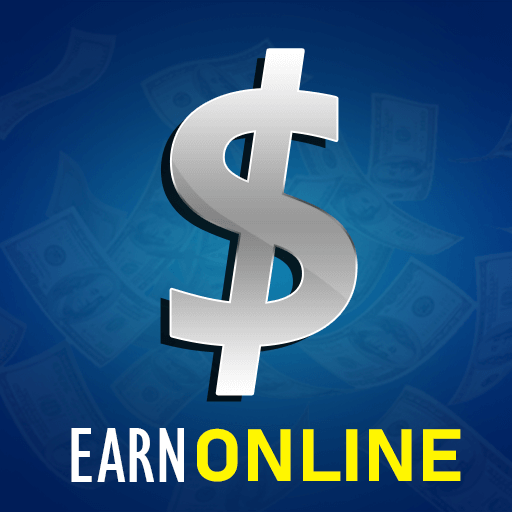 Earn money online way to get rich icon