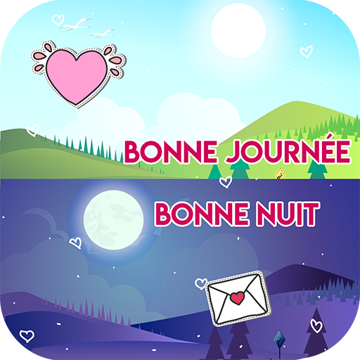 messages bonne nuit &amp; bonne journée icon