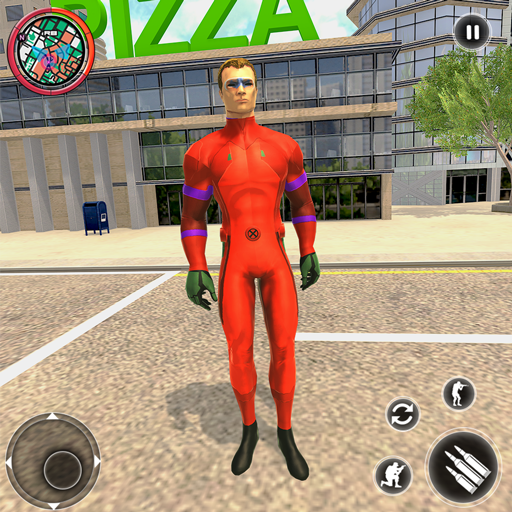 Flying Rope Hero Vice Town-Deadhero Gangster Games icon