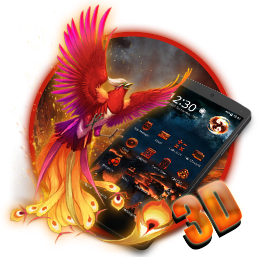 Colorful Phoenix 3D Theme icon