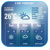 Weather-Widget &amp; 7Day Forecast icon