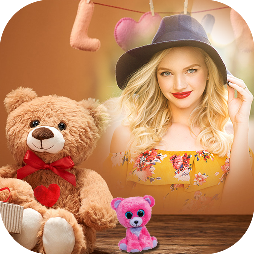 Teddy Bear Photo Frame : Love Teddy Photo Editor أيقونة