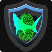 Fingerprint app lock and call lock theme SHARK icon