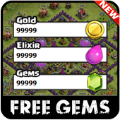 Cheats for Clash of Clans for free gems prank ! icon