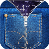Jeans Zipper Lock Screen icon
