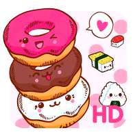 Cute Kawaii Food APUS Live Wallpaper on 9Apps