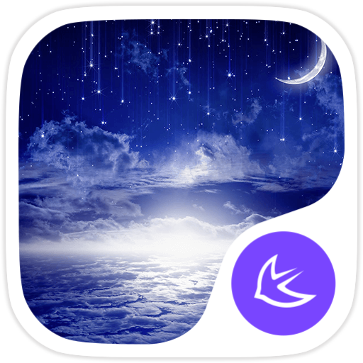 Shining moon theme icon