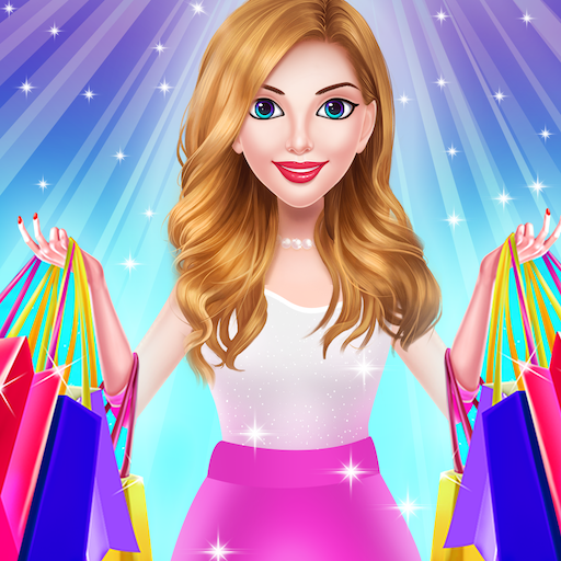 Shopping mall fashion girl - Fashion designer icon