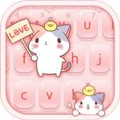 Rosa Haustiertastatur