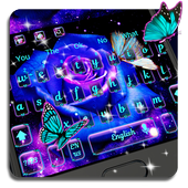 Rose Burtterfly Keyboard icon