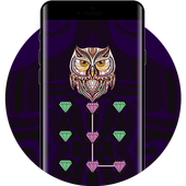 Gemstone APP Lock Theme Owl Pin Lock Screen icon