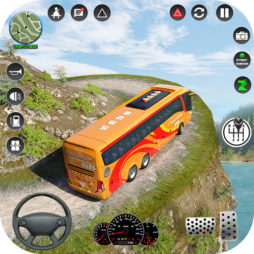 Hill Bus Simulator Games 3D icon